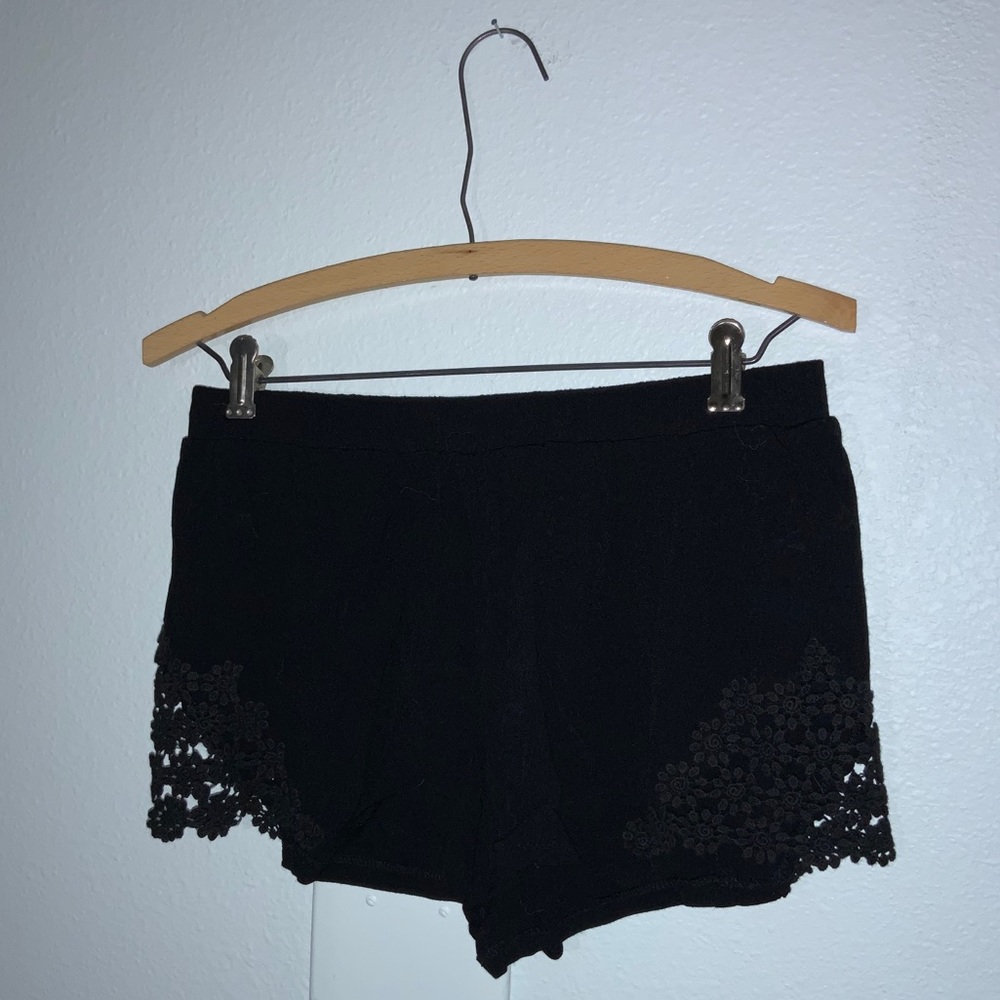 Forever 21 black with lace shorts